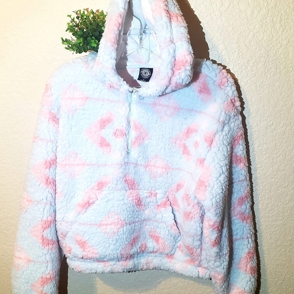 NEW Pacsun Sheree Sherpa Hoodie - Picture 3 of 5
